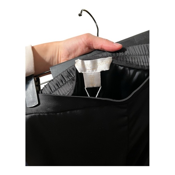 Caroline Constas Satin Flowy Trousers Pants - Picture 3 of 4